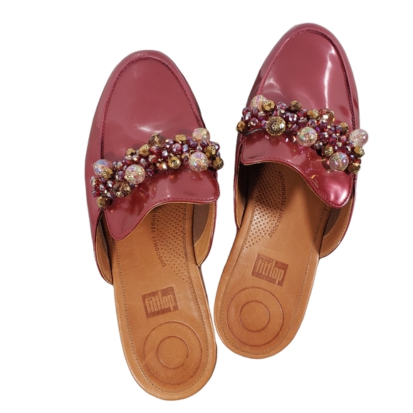 Fitflop Shoes - Elegant Pink Embellished Loafers